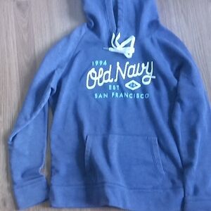 Old Navy Dark Blue Hoodie with Graphic